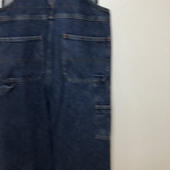 Vintage Old Navy Straight Leg Carpenter Denim Overalls Size 12 - Picture 9 of 10